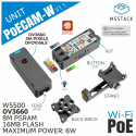 Cámara PoE programable con chipset ESP32+W5500 y sensor OV3660 de 3MP