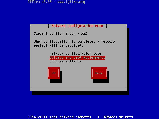 Controladores y tarjetas IPFire