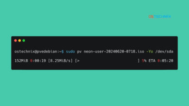 Cómo escribir ISO directamente en USB usando el comando pv en Linux