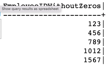 Eliminar ceros a la izquierda en SQL