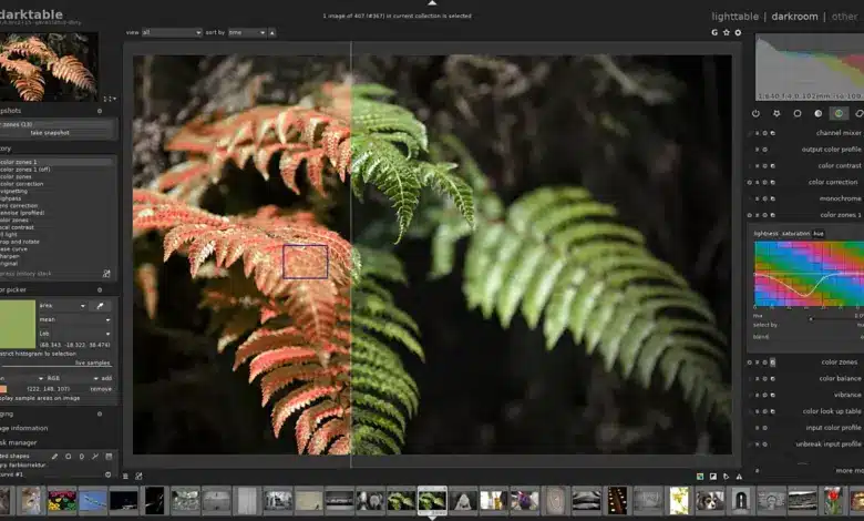 Lanzamiento del editor de imágenes RAW de código abierto Darktable 4.8, las nuevas características son las siguientes