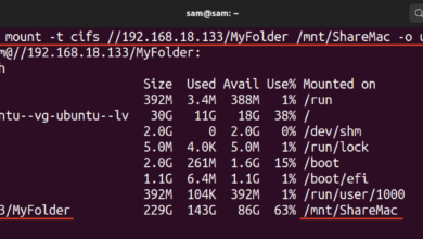 Montaje cifs de Linux