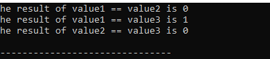 Operadores relacionales en C++