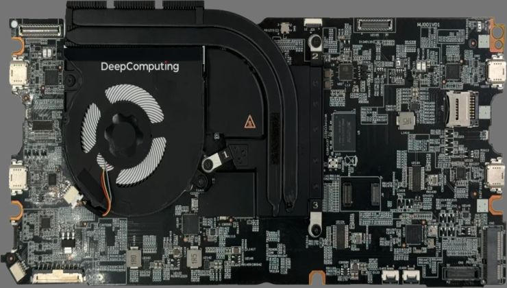 Se presenta la placa base para portátiles con marco RISC-V, así como versiones de código abierto de carcasas para portátiles
