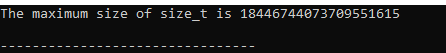 Tamaño_t en C++