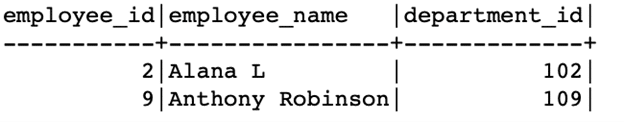 cadena SQL es igual