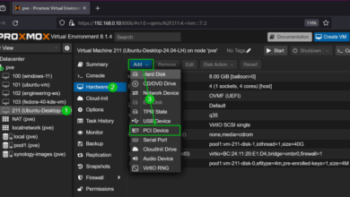 Cómo pasar a través de NVIDIA GPU en la máquina virtual (VM) Proxmox VE Ubuntu 24.04 LTS