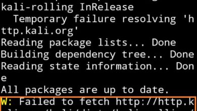 Se corrigió el error del comando "Actualizar && Actualizar" en Kali Linux en Android