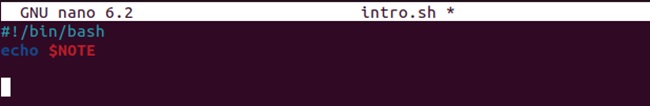 Script con variables de entorno
