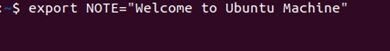 Comando de exportación simple para establecer variables de entorno