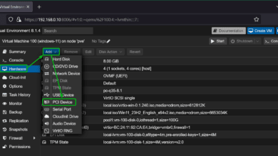 Cómo pasar la GPU NVIDIA a la máquina virtual (VM) Proxmox VE 8 de Windows 11