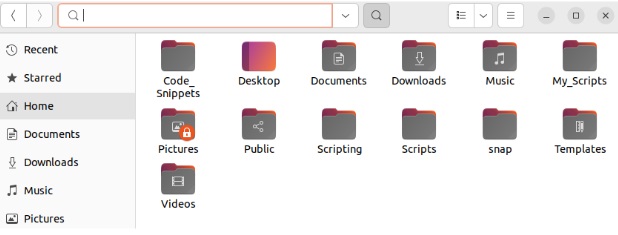 Buscar archivos en el administrador de archivos