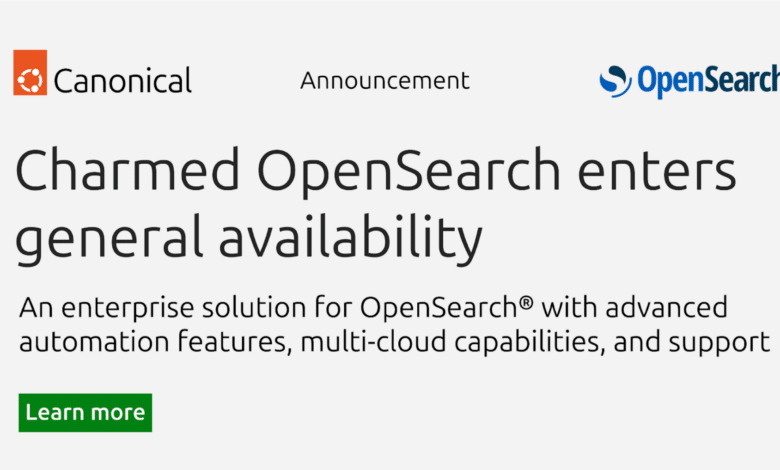 Charmed OpenSearch disponible de forma generalizada