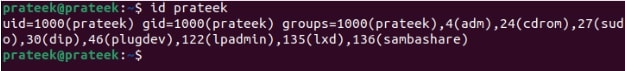 Comando de identificación en Linux