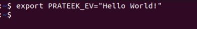 Comando de exportación en Linux