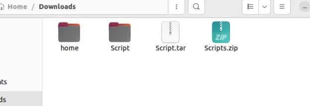 Descargar directorio en el administrador de archivos