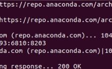 instalación de anaconda usando el comando -wget