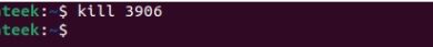 Comando matar en Linux