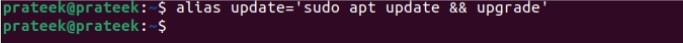 Crear alias para comandos de actualización en Linux