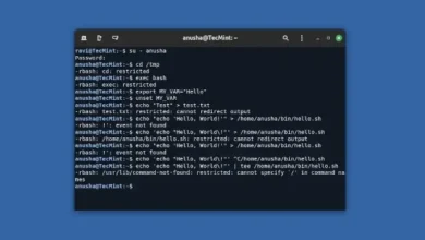 Cómo usar rbash (Shell Bash restringido) en Linux