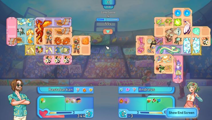 Evoluciona y fusiona monstruos en el juego de gestión de inventario NEODUEL: Backpack Monsters.