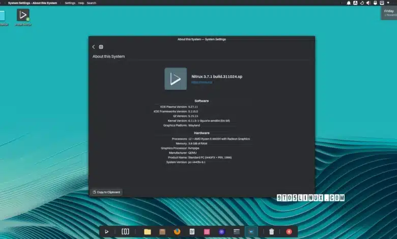 Immutable Distro Nitrux 3.7.1 lanzada con Linux Kernel 6.11, NVIDIA 565 y más
