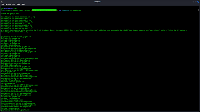 Findomain funciona en Kali Linux