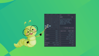 Jugar palabras en Linux Terminal con juego de estilo de marcador