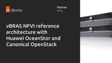 Arquitectura de referencia VBras NFVI con Huawei Oceanstor y Canonical Openstack