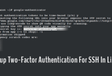Cómo habilitar la autenticación de dos factores (2FA) para SSH