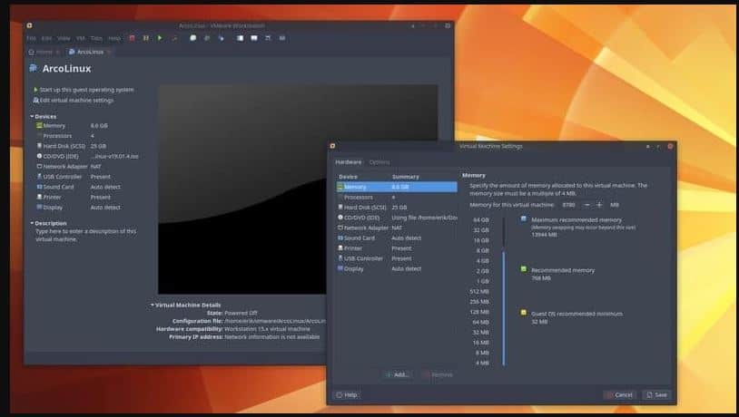 Estaciones de trabajo de VMware