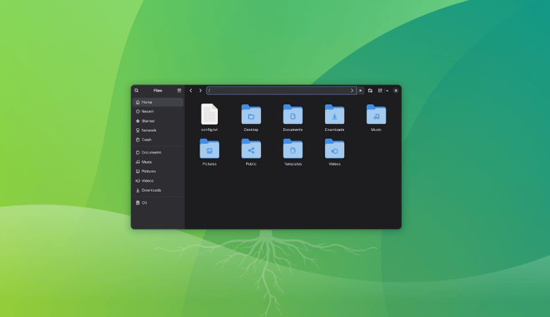 Acceda al directorio raíz en Nautilus File Manager
