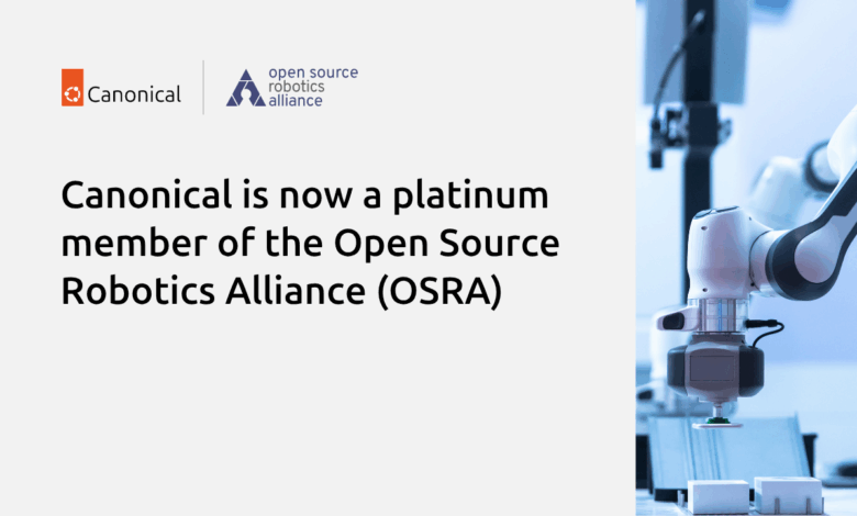 Canonical ahora es un miembro platino de la Alianza Robot de código abierto