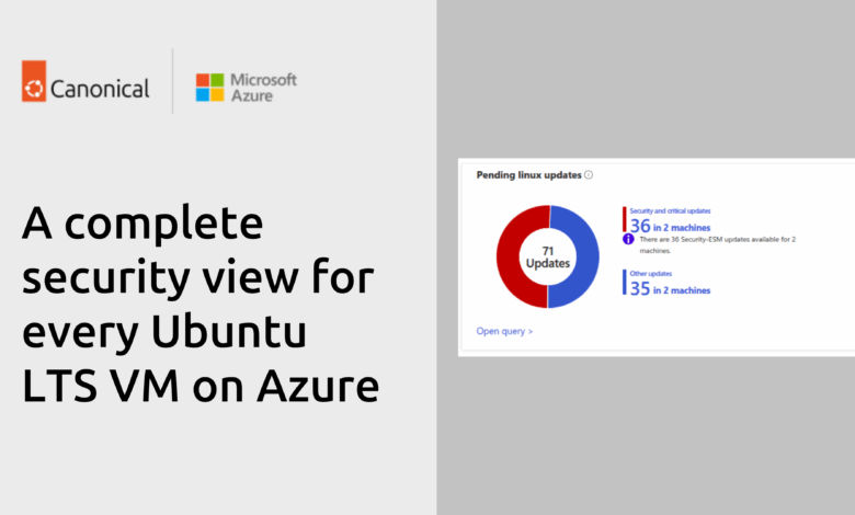 Una vista de seguridad completa de cada VM Ubuntu LTS en Azure