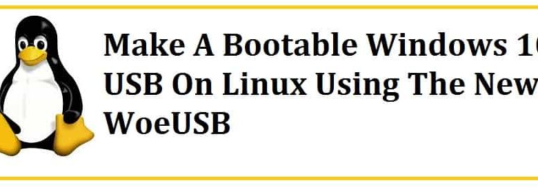 Make Windows 10 Bootable USB on Linux