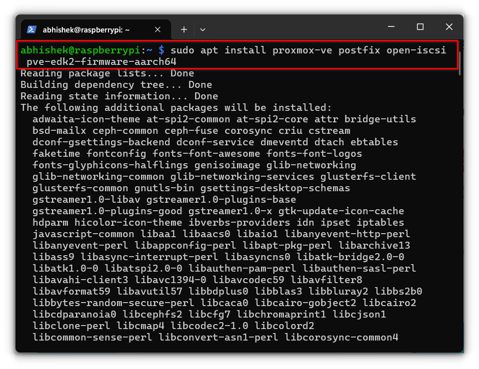 Instalar proxmox con otras dependencias necesarias