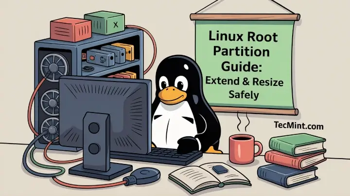 Cómo extender el espacio de una partición raíz en Linux