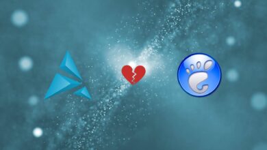 Este es el funcionario: el entorno de escritorio de Gnome de Artix Linux cae