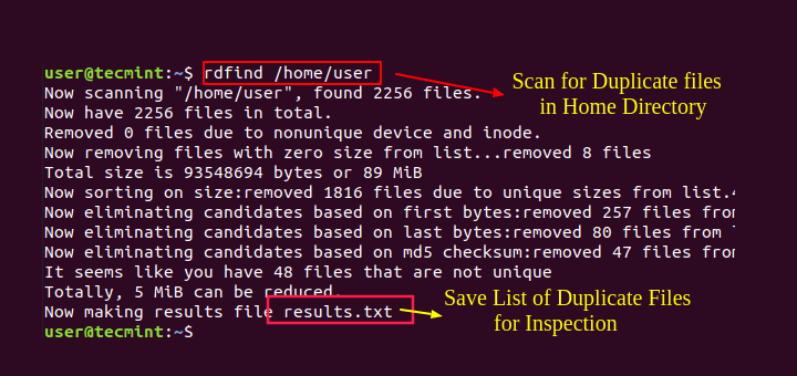 6 mejores herramientas para encontrar y eliminar archivos duplicados en Linux