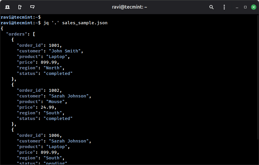Convertir datos a formato JSON