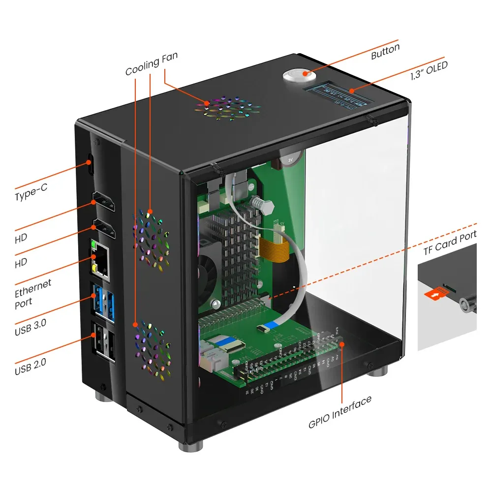 La caja torre de Elecrow convierte tu Raspberry Pi en una mini PC