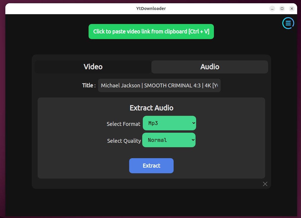 ytDownloader: solo descarga audio de Youtube