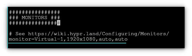 Configuración inicial del monitor