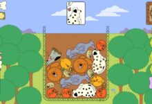 La fusión de los perros para hacer perros grandes en un delicioso estúpido Roguelik -Dogpile Dogpile.