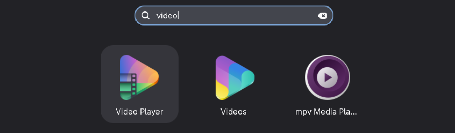 Showtime es un reproductor de vídeo y Totem es un vídeo.
