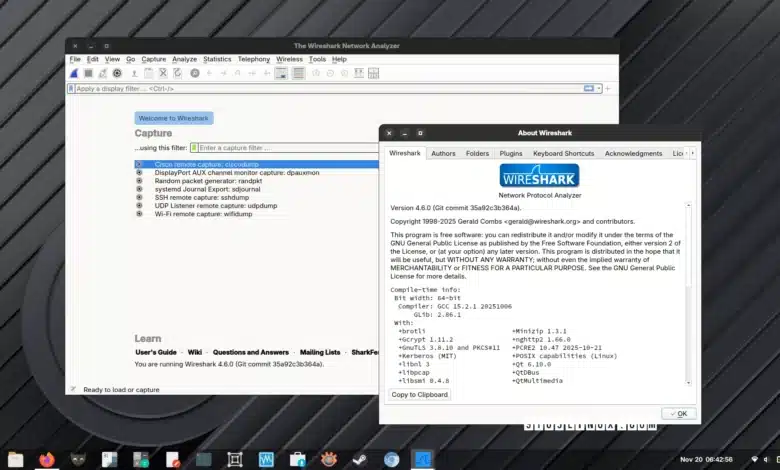 Wireshark 4.6.1 lanzado con soporte de protocolo actualizado y varias correcciones de errores