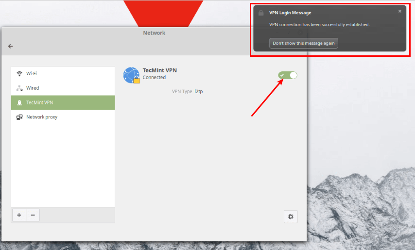 Habilitar conexión VPN