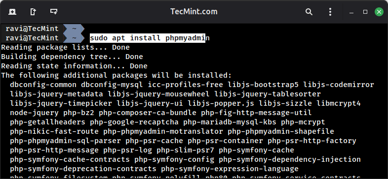 Administre MariaDB a través de un navegador web usando phpMyAdmin