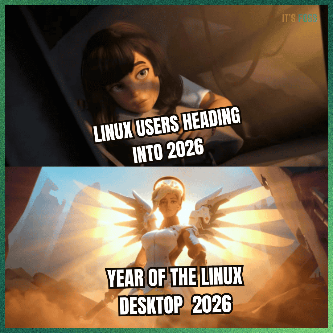 Memes de escritorio de Linux en 2026