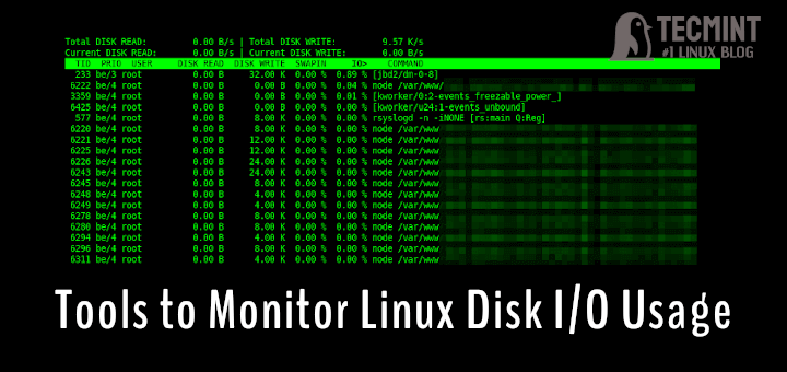 Las 7 mejores herramientas de Linux para monitorear el rendimiento de E/S del disco